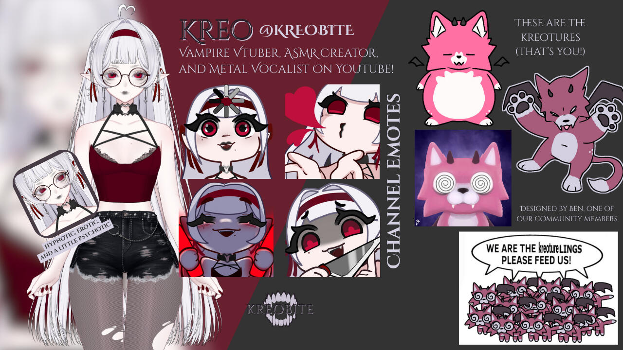 Kreobite reference sheet